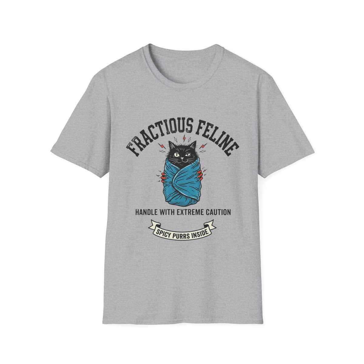 Fractious Feline Burrito T-shirt
