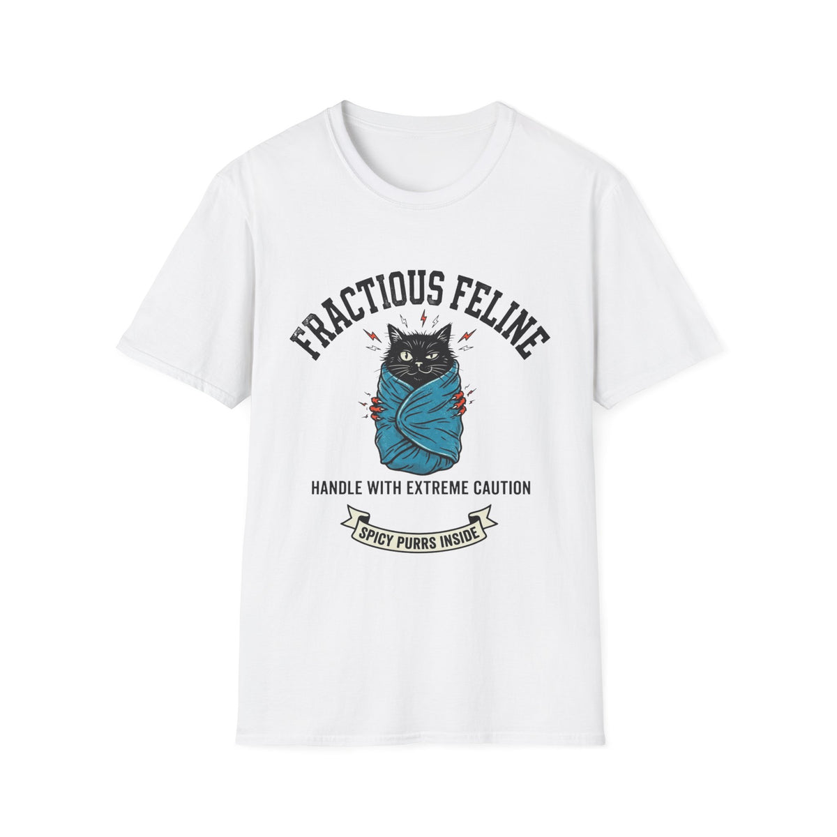 Fractious Feline Burrito T-shirt