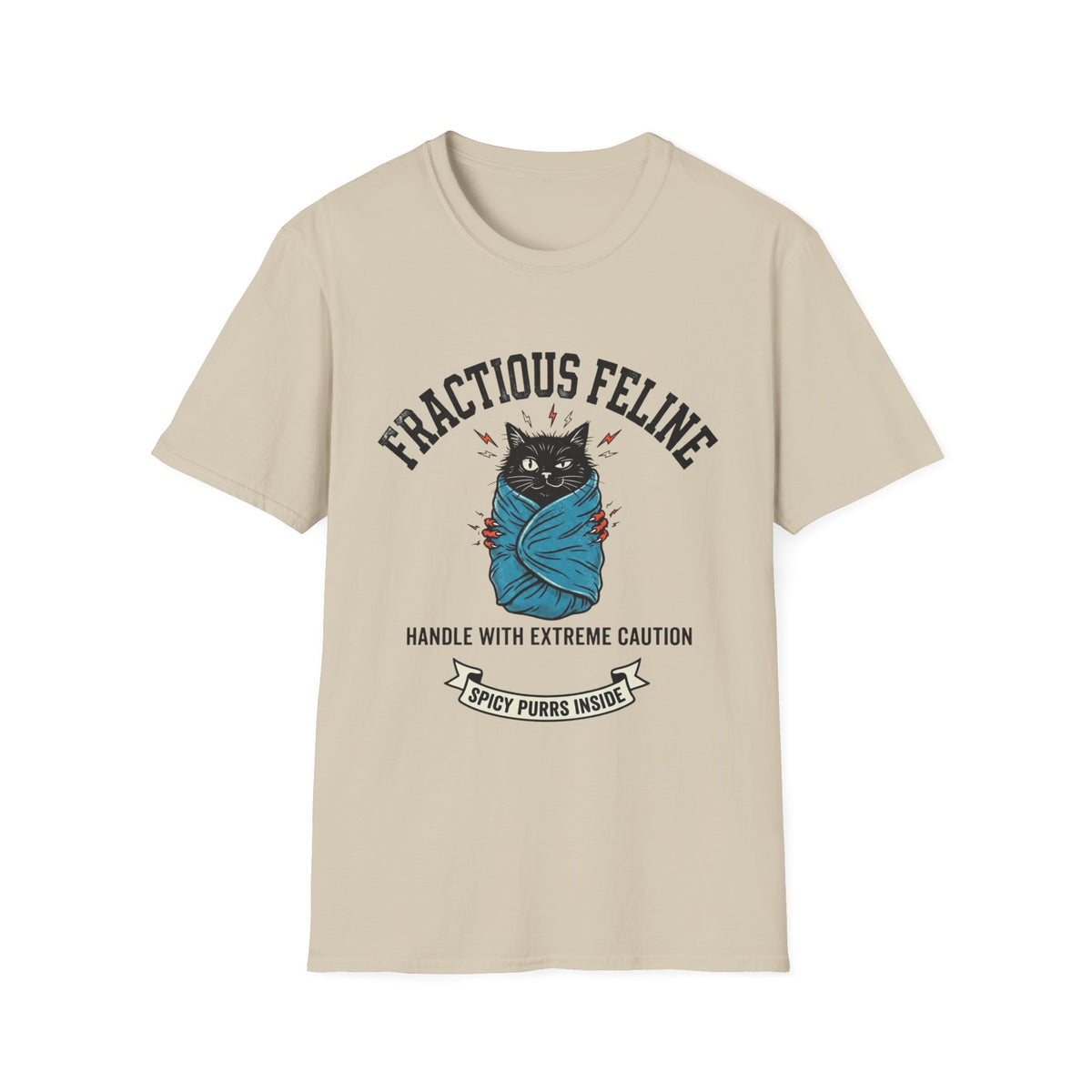 Fractious Feline Burrito T-shirt