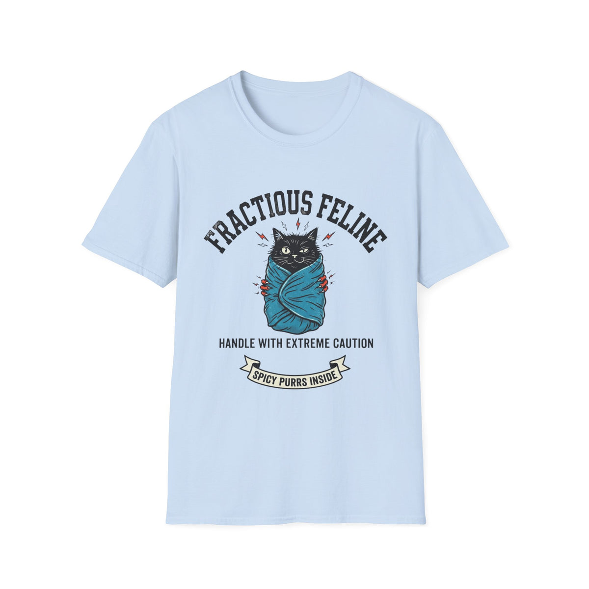 Fractious Feline Burrito T-shirt